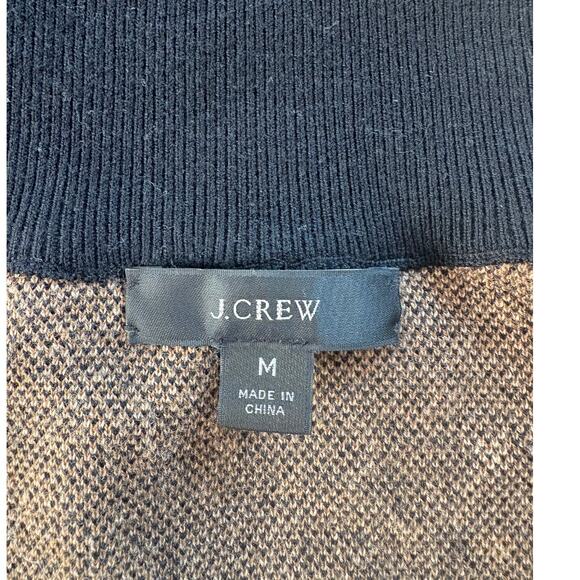 J. Crew Leopard Print Zip Front Cardigan Medium - Picture 4 of 7